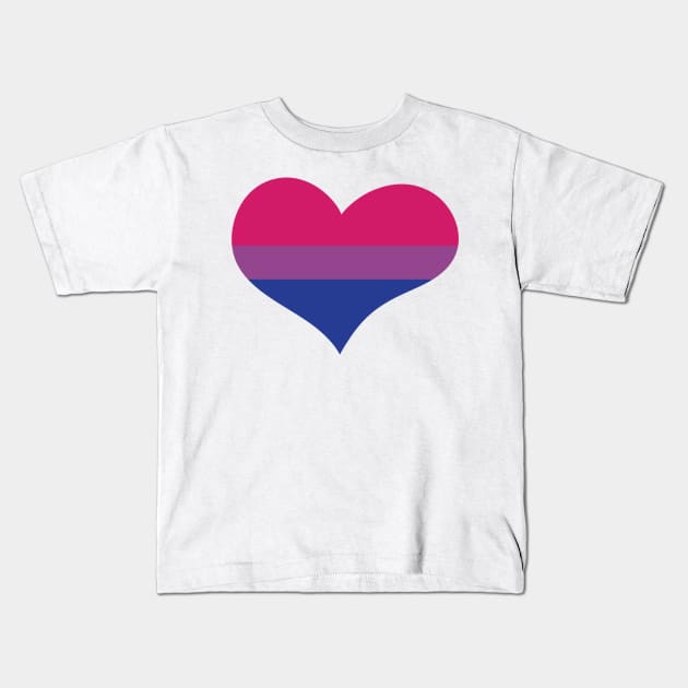 Bi Love Pride Kids T-Shirt by Xinoni